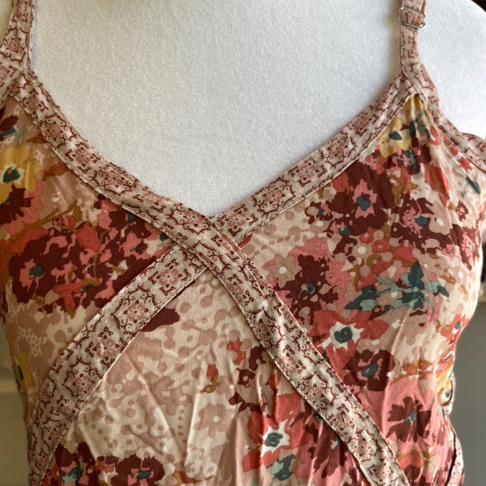 NWT Babydoll Tank Top Size‎ XS Women's Floral Sleeveless Y2K Romantic Whimsical - Picture 9 of 10